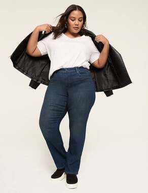 Lane Bryant Signature Fit Straight Leg Jeans Size 38 NWT Blue